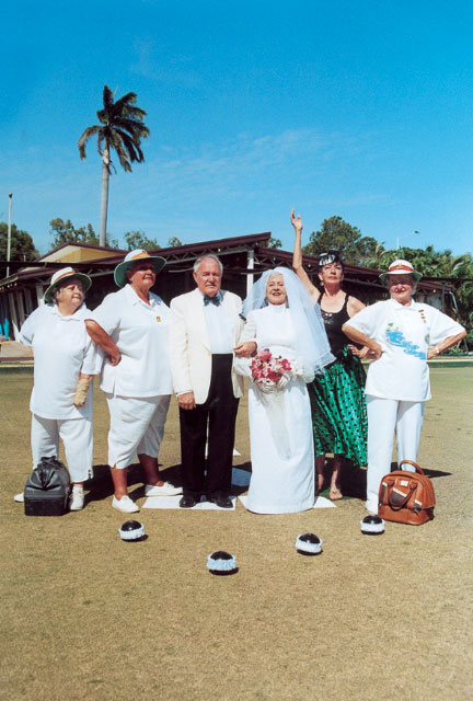 A Bowls Club Wedding (Can Team Rivalry be put aside for love?). Photo: Mark Marcelis