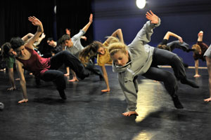 First U.Dance Ensemble residential rehearsal in Glasgow, Photo: Brian Slater.