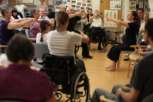 Rambert project with amputee group, St George’s NHS Trust. Photos: © Ellie Kurttz