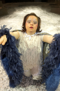 Leila Bebb, Disability Arts Cymru’s Unusual Stage School. Photo: Phil Cope