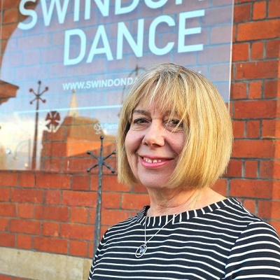 Marie McCluskey OBE outside Swindon Dance, Photo: Dave Cox