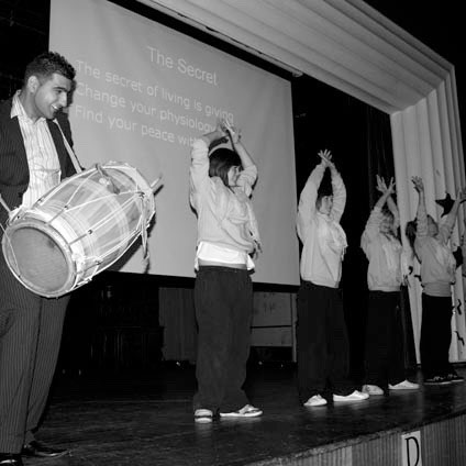 Students at Mitchell High School, Stoke on Trent. Photo: School staff member